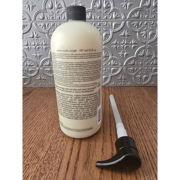 Philosophy Purity Made Simple One-Step Facial Cleanser - 32 oz Sealed W/Pump - Picture 2 of 2